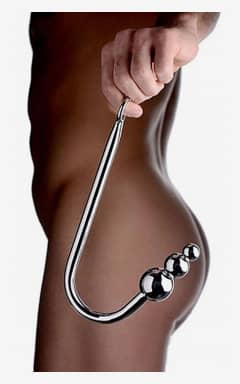 Anal sexlegetøj Steel Anal Hook with Beads