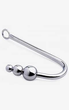 For mænd Steel Anal Hook with Beads