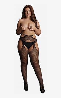 Lingeri Le Désir Suspender w. strappy waist OSX - Bodystockings