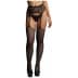 Le Désir Fishnet and Lace Garterbelt Stockings OS