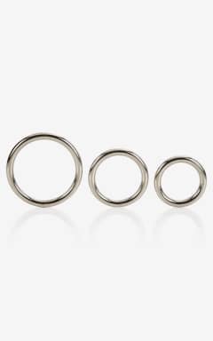 Penisringe Silver Ring - 3 Piece Set