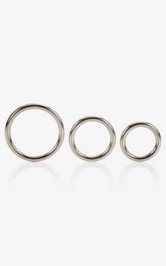 Sexlegetøj til par Silver Ring - 3 Piece Set