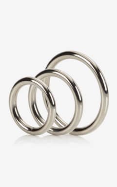 Sexlegetøj til par Silver Ring - 3 Piece Set