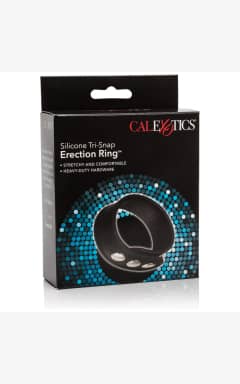 For mænd Silicone Tri-Snap Erection Ring