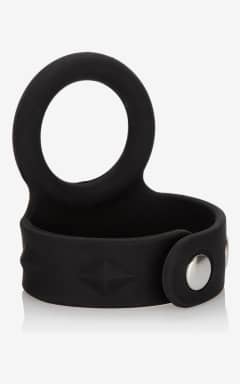 Sexlegetøj til par Silic. Tri-Snap Scrotum Support Ring Med