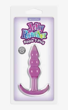 Buttplug og analt sexlegetøj Jelly Rancher T-Plug Ripple Purple