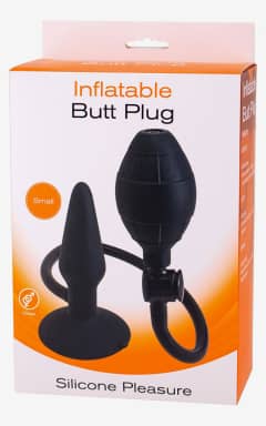 For kvinder Inflatable Butt Plug Black S