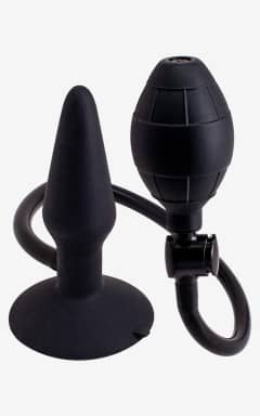 For kvinder Inflatable Butt Plug Black S