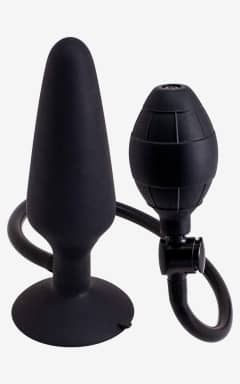 For kvinder Inflatable Butt Plug Black L