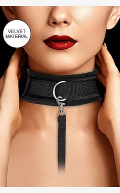 Kropssmykker Velvet Collar with Leash