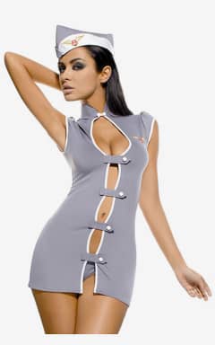 Sexet Lingerie Obsessive Stewardess Costume Grey