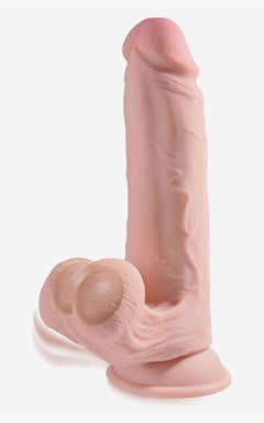 Dildo 3D Cock Swinging Balls Light Skin