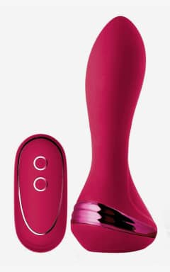 Anal sexlegetøj Sparkling Inflatable Remote Vibrator Isabella Red