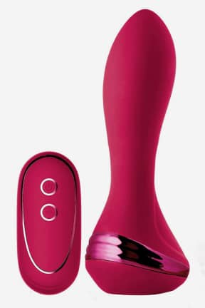 Prostatavibrator Sparkling Inflatable Remote Vibrator Isabella Red