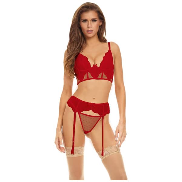 Peek A Boo Wire 3PC Set Red L