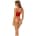 Strap Overlay 2PC Bra Set Red L
