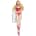 Strap Overlay 2PC Bra Set Red L