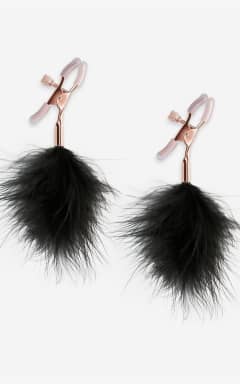 Kropssmykker Nipple Clamps F1 Feather Black