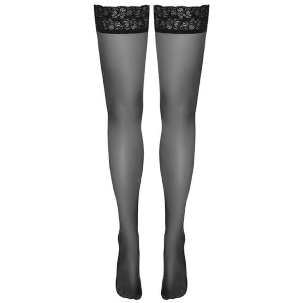 Hold-up Stockings Black 6cm Lace M