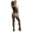 Le Désir Lace Suspender Bodystocking with Round Neck One Size