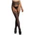 Le Désir Garterbelt Stockings with Open Design One Size
