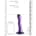 Ultra Soft Silicone Curvy G-spot Dildo Purple 17cm