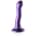 Ultra Soft Silicone Curvy G-spot Dildo Purple 17cm