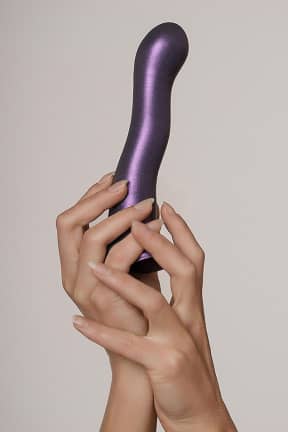 Alle Ultra Soft Silicone Curvy G-spot Dildo Purple 17cm