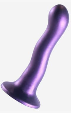 Til hende Ultra Soft Silicone Curvy G-spot Dildo Purple 17cm