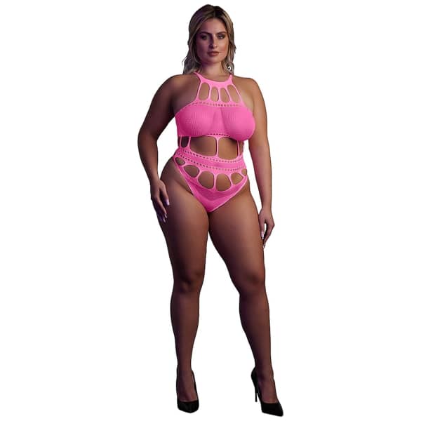 Glow In The Dark Body With Grecian Neckline Pink OSX