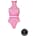 Glow In The Dark Turtle Neck And High Waist Slip Pink OS