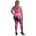 Glow In The Dark Two Piece With Crop Top And Stockings Pink OSX