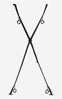 Bondage / BDSM Over The Door Bondage Cross Black