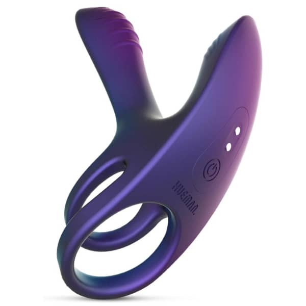 Hueman Vibrating Cock Ring Purple