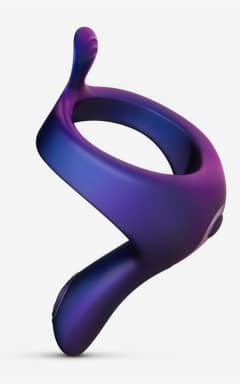 Sexlegetøj til par Hueman Vibrating Strap-On Cock Ring Purple