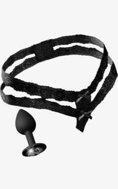 Lingeri Crotchless Secret Gem Black