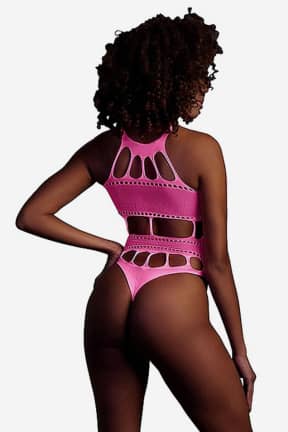 Alle Glow In The Dark Body With Grecian Neckline Pink