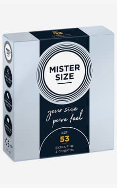 For mænd Mister Size 53mm 3-pack