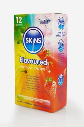 Bedre sex Skins Condoms Flavours 12-pack