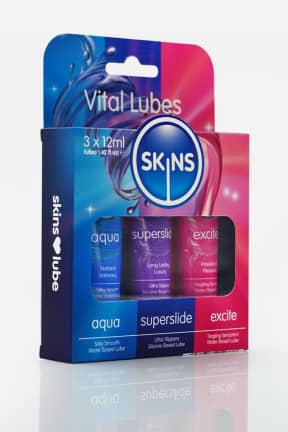 Bedre sex Skins Vital Lubes 3-pack