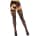Lace Thigh Tighs And Garterbelt Black