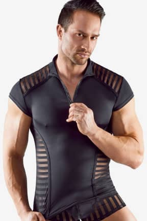 Nyheder Svenjoyment Striped Shirt For Men Black