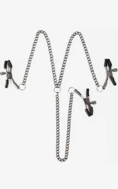 Alle Sei Mio Triple Tease Adjustable Nipple & Clit Clamp Set