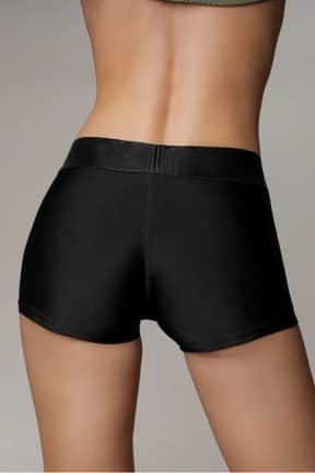 Lingeri Ouch! - Vibrating Strap On Boxer - Black - Komfortabel strap-on boxer med 10 vibrationsfunktioner – stilrent design, perfekt pasform og intens nydelse for begge