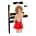 Black Level - Vinyl Skirt - Red - XL