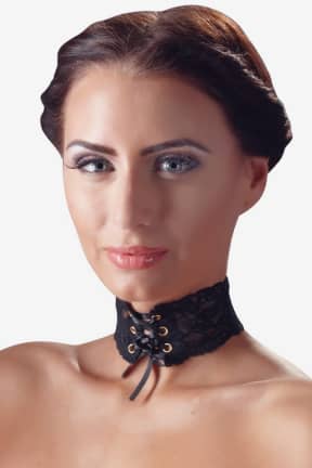Lingeri Cottelli Accessoires - Choker - Elegant blondechoker - det lille, frække touch, der fuldender ethvert look.