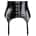 Black Level - Vinyl Suspender Belt - Black - XS