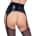 Black Level - Vinyl Suspender Belt - Black - XS