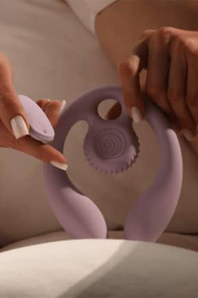 Sexlegetøj Kvinde til Kvinde SVibe - Snail GIZI Duo Couples Stimulator - Lilac