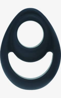 Intimlegetøj Levelz - Double Ergo Silicone Cockring - Black